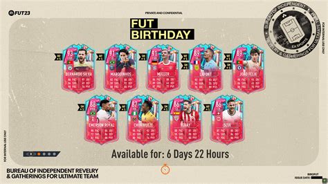 FIFA 23 FUT Birthday Team 1 revealed alongside。